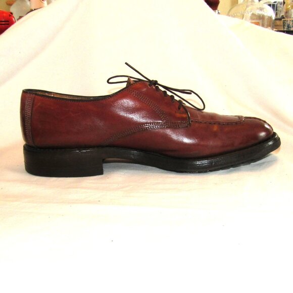 Allen Edmonds Cognac Brown Dellwood Oxfords Size 8.5 D Split-Toe Good Cond main image 11